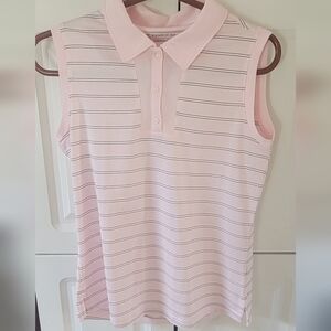 Pebble Beach Performance Ladies Collared Sleeveless Golf Shirt